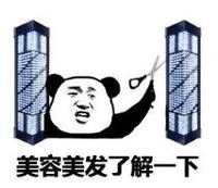熊猫头 文字表情包 美容美发了解一下 搞笑 沙雕 蠢萌