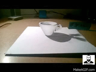 蝴蝶效应 效果 3D 茶杯