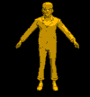 像素 pixel 三维 旋转 人物