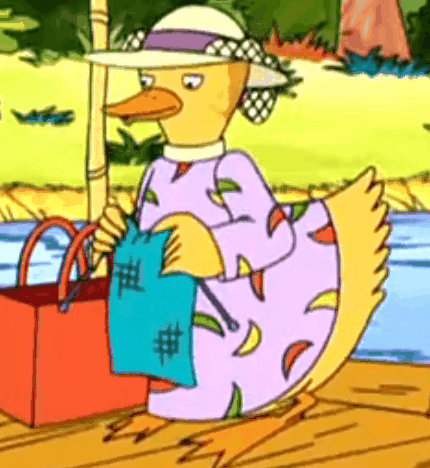 鸭子侦探 梅拉德小姐 织毛衣 悠闲 动画 河流 船