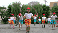 跳绳 跳跳 小学生 帽子