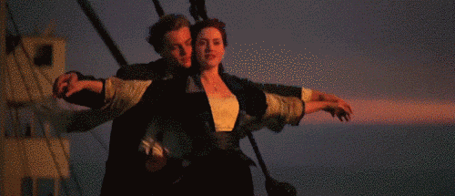 泰坦尼克号 浪漫 张开双臂 大海上