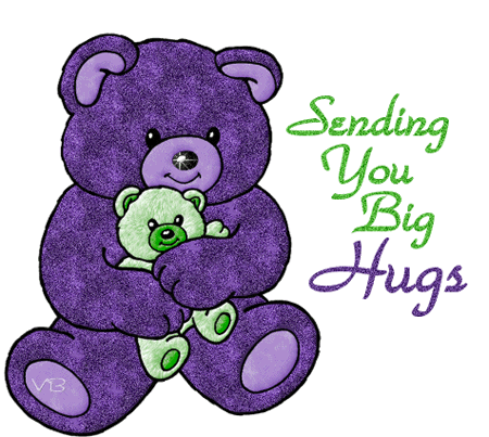小熊 紫色 抱着 字母