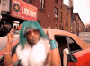 美女 跑车 手势 开心