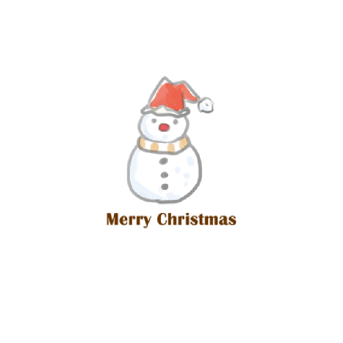 雪人 圣诞帽 快乐 冬天