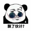 金馆长 熊猫 墨镜 飘了伙计 搞怪 逗