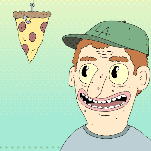 饿 披萨 想吃 老哥