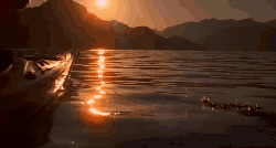 加拿大不列颠哥伦比亚省风光 夕阳 小船 旅游 湖泊 纪录片 风景