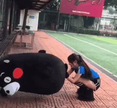 姑娘 熊本熊 萌 可爱