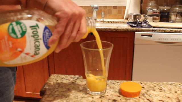 杯子 果汁 橙色 厨房