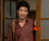 帅哥 出门 微笑 嘿