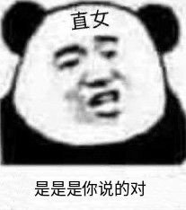 暴漫 熊猫头 是是是你说的对 直女 搞怪 逗