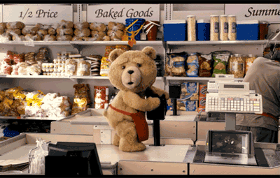 熊宝宝 跳舞 动作 超市