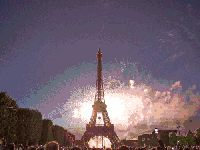 跨年 巴黎 烟花秀 埃菲尔铁塔 过节