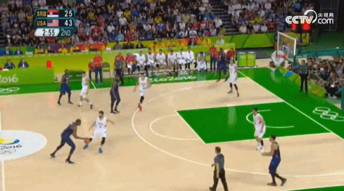 奥运会 里约奥运会 男篮 决赛 美国 塞尔维亚 杜兰特 赛场瞬间