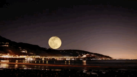 月亮 moon 时间 轨迹 满月 景物