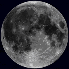 月亮 moon 模型 自转 球体