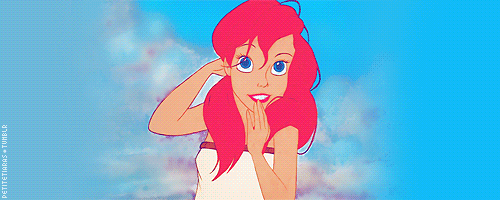 漫画 电影 迪士尼 可爱的 头发 公主 阿里尔 小美人鱼