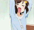动漫 二次元 美少女 抓狂