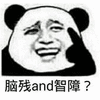 脑残 智障 熊猫头 搞怪 逗