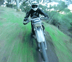 骑手 摩托 快速 行驶
