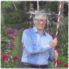 比尔·盖茨 Bill Gates 自泼 冰水