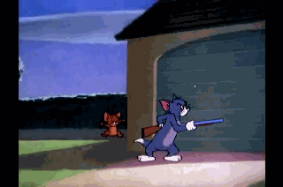 猫和老鼠gif卡通gif厉害了gif吓gif