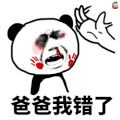 soogif soogif出品 斗图 爸爸我错了 哭 打耳光 难过
