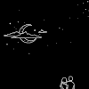 黑色 星星 月亮 人物