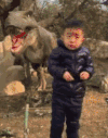 萌娃 恐龙 张大嘴 微笑