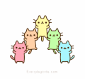 猫咪 挥手 创意 动漫