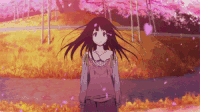 冰菓 女孩 花瓣 二次元