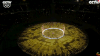 2018平昌冬奥会 冬奥会开幕式 开幕式表演 soogif