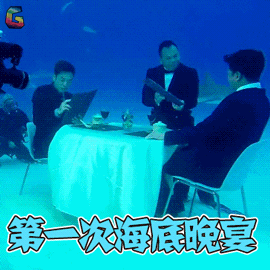 李光洁 鲨鱼 公益广告 第一次海底晚宴 soogif soogif出品