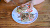 勺子 饿了 美食 盘子