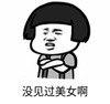 暴漫 文字表情包 没见过美女啊 搞笑 沙雕 魔性