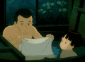 宫崎骏 父子 洗澡 玩耍