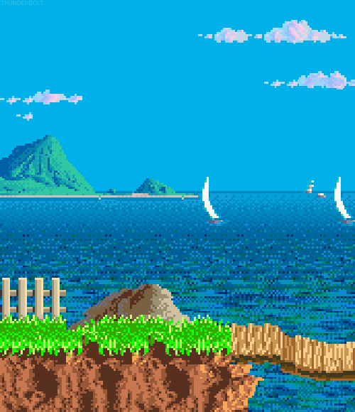 游戏 场景 海洋 像素