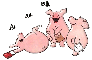 大笑 猪猪 搞笑 卡通