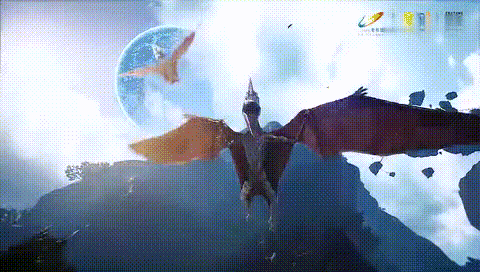 恐龙 惊悚 蝙蝠 飞翔