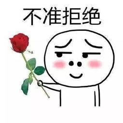 卡通gif动态图片,玫瑰红脸蛋不准拒绝动图表情包下载