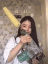 讨论 美女 电转啃玉米 头发