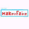 像素风 maker Faire 飘散 红色 怀旧风格