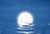 月亮 大海 夜空 明亮