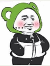 熊猫头 可爱 呆萌 绿帽 斗图 插兜