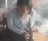 我是无话可说了 牛人 吐烟圈