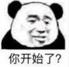 暴漫 文字表情包 你开始了 搞笑 逗 魔性