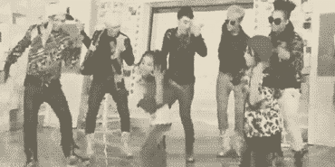 BIGBANG 黑白 跳舞 开心