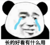 暴漫 文字表情包 长得好看有什么用 搞笑 沙雕 魔性