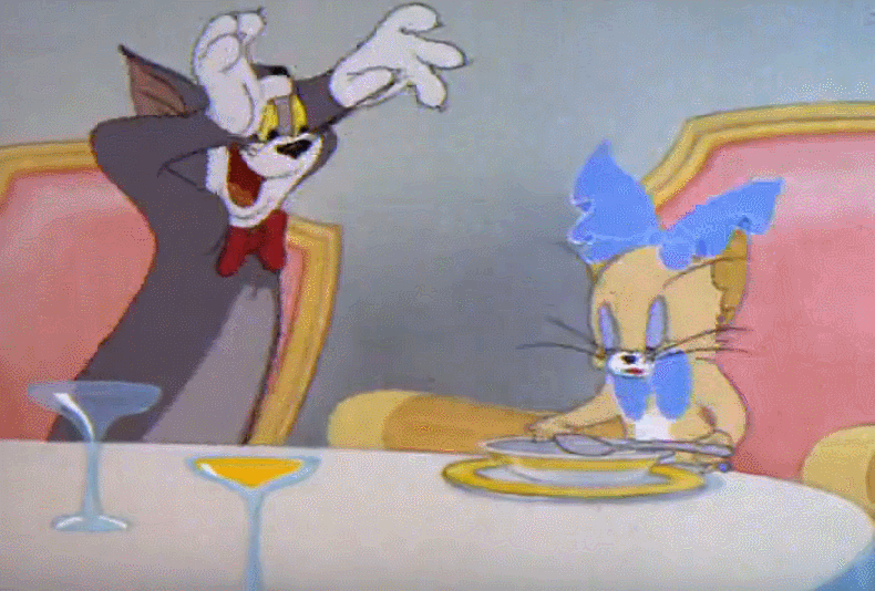 动漫 猫捉老鼠 餐桌 吃饭